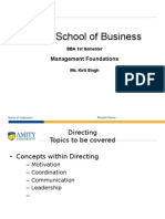 Amity School of Business: Management Foundations