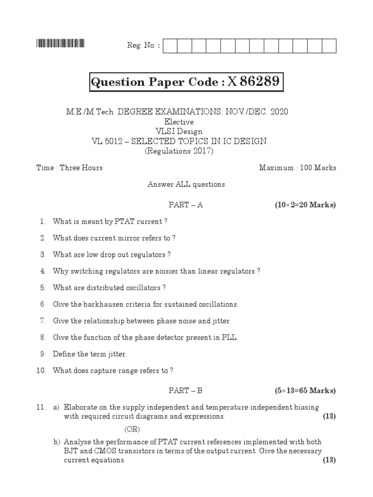 Question Paper Code | PDF | Electronic Engineering | Electronic Circuits