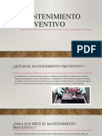 (Temporal) Mantenimiento Preventivo