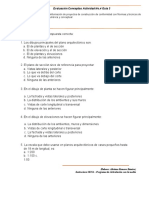 Evaluación No.1 Guía 3 Conceptos Plano Arquitectónico