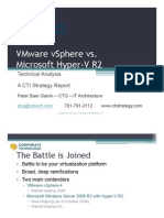 Vmware Vsphere vs. Microsoft Hyper-V R2: Technical Analysis A Cti Strategy Report
