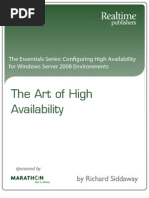 The Art of High Availability: by Richard Siddaway