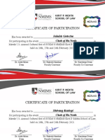 Certificate of Participation: Has Been Awarded To