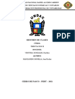 RESUMEN DE CLASES VI - TRIBUTACION II - MANZANEDO BONILLA, Jean Fischer