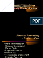 Financial Forecasting, Planning, and Budgeting