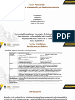 Factor Psicosocial Protocolo de Intervención Por Sector Económicos