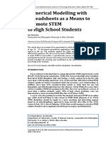 Numerical Modelling With Spreadsheets As A Means To Promote Stem To High School Students 4519