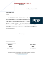 Carta Movilizacion de Cuenta