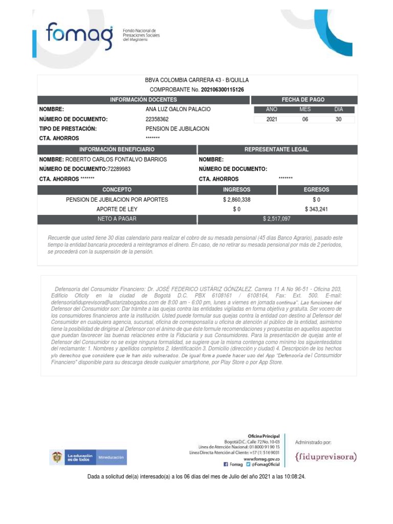 FOMAG | PDF | Pensión | Economias