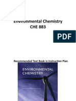 Environmental Chemistry CHE 883