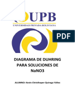 DIAGRAMA DE DUHRING PARA SOLUCIONES DE NaNO3