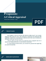 Critical Appraisal On Prognosis - PGI Manimtim