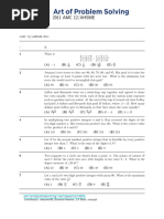 2011 AMC 12/AHSME: Contributors: Redcomet46, Binomial-Theorem, CA Math, Rrusczyk