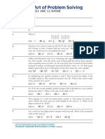 2011 AMC 12/AHSME: Contributors: Redcomet46, Binomial-Theorem, CA Math, Rrusczyk