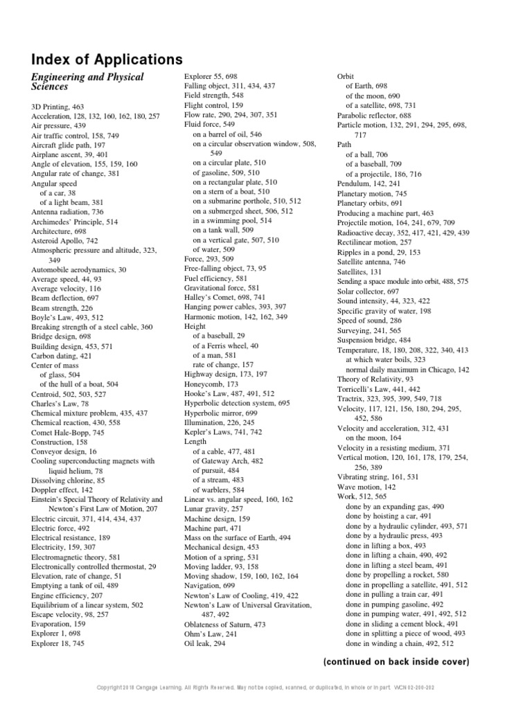 Index of Application | PDF | Polynomial | Sine