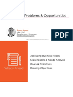 Identifying Problems & Opportunities: Casey Ayers