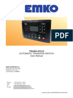 Automatic Transfer Switch Trans-ATS - D - Manual - EN V03
