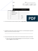 SNC2D5c - Chemistry UNIT Test 2020 - Version 2