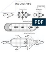 Foldup Paper Models - Ship Deck Plans - Elven