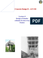 Reinforced Concrete Design II - ACI 318: Design of Slender Columns in Non-Sway Frames