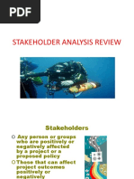 State Holder Analysis