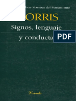 Charles Morris - Signos, Lenguaje y Conducta (2018)