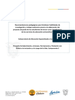 Anexo 2. Recomendaciones para Los Estudiantes de 3curso de Bgu Proyecto de Grado