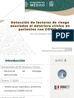 1 Detección de Factores de Riesgo Asociados A Deterioro Clínico en Pca COVID