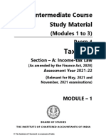 Intermediate Course Study Material: Taxation