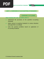 Unit 2: Overview of Accounting Standards: After Studying This Unit, You Will Be Able To