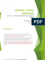 Proposal Usaha Makanan