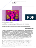 Artistas Peruanas y El Discurso Feminista - Revista Ojo Zurdo