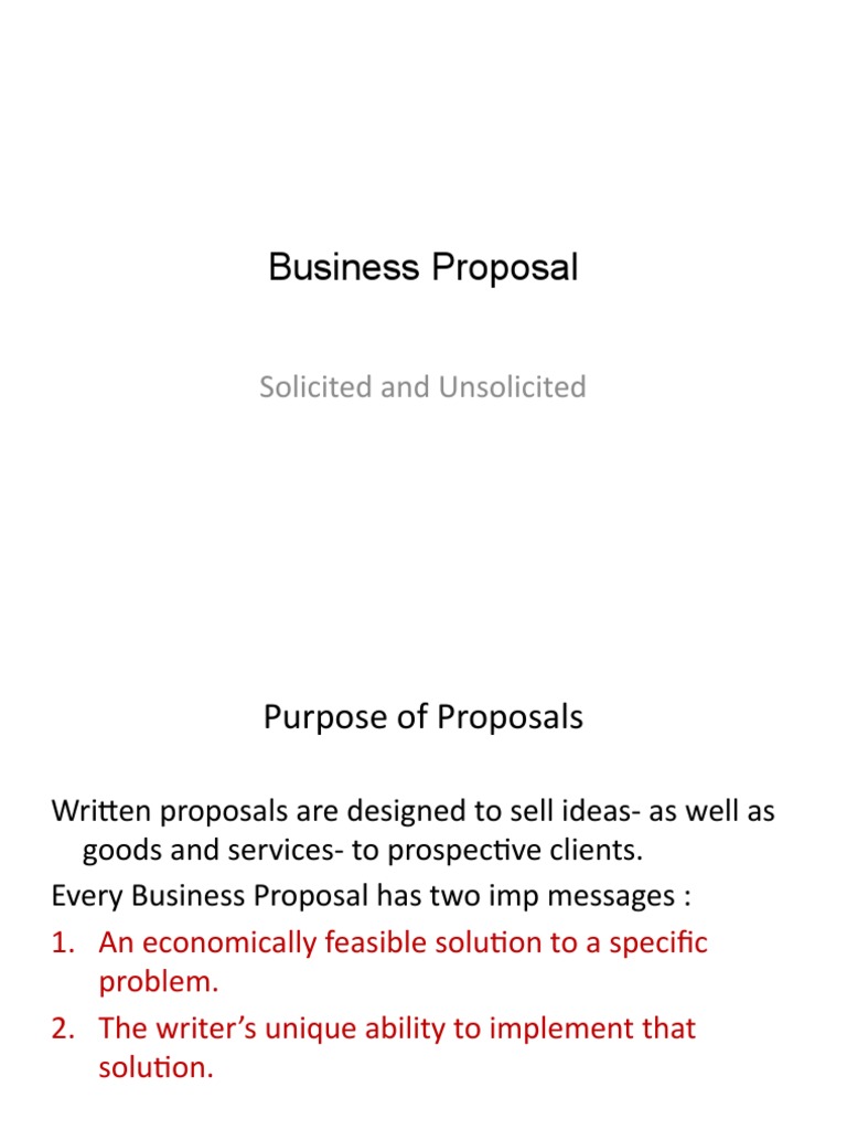 Business Proposal Writing Guide | PDF | Credibility | Cognition