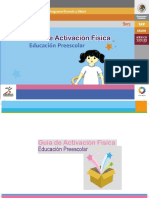 Guía de Activación Física. Educación Preescolar