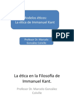 El modelo de la Ética de Immanuel Kant. 2019