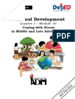 Personal Development: Coping With Stress in Middle and Late Adolescence