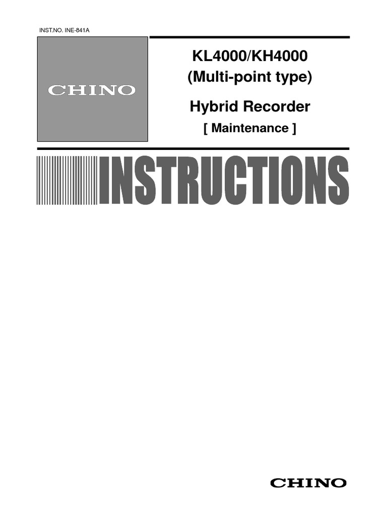 KL4000/KH4000 Maintenance Guide | PDF | Parameter (Computer Programming ...
