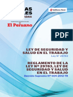 Ley 29783 y Su Reglamento Actualizado A Junio 2021