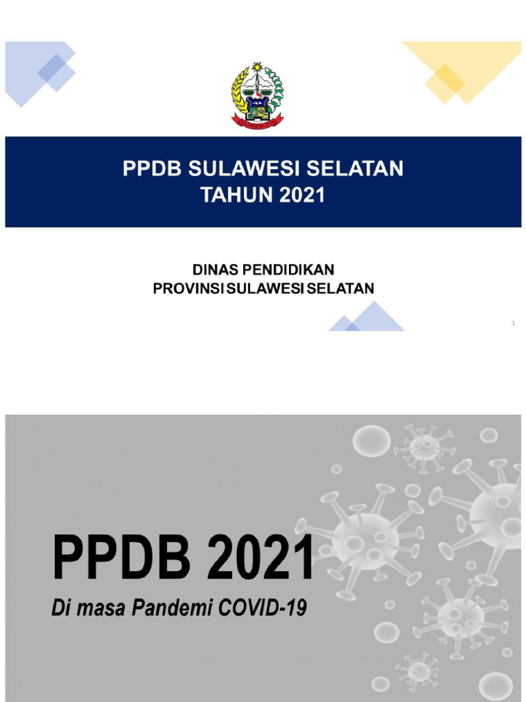 PPDB Sulsel Tahun 2021 | PDF