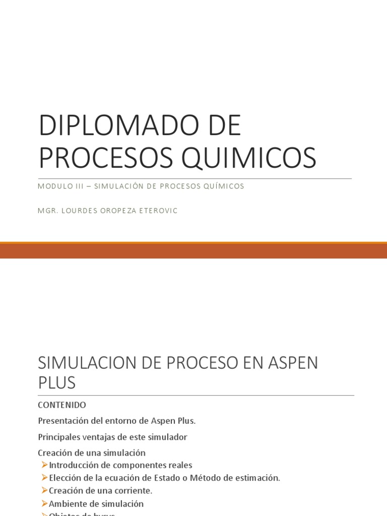 Aspen Plus 1 | PDF | Simulación por ordenador | Simulación