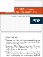 Perhitungan Biaya Berdasarkan Aktivitas