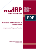 NCHRP - Syn - 303 Assessment and Rehabilitation of Existing Culverts