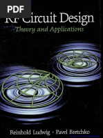 RF Circuit Design Theory and Applications by Reinhold Ludwig and Pavel Bretchko