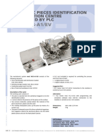 Mod. MCS-A1/EV: Automatic Pieces Identification and Selection Centre Controlled by PLC