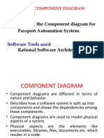 To Draw The Component Diagram For Passport Automation System
