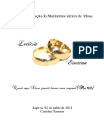 60256651 Folheto Casamento Dentro Da Santa Missa