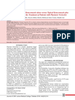 Comparison of Topical Ketoconzole Alone Versus Topical Ketoconazole Plus Topical Adapalene in The Treatment of Patients With Pityriasis Versicolor