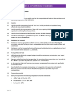 Section 2 - Operational Standards: OS/14: Transportation of Food