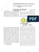 Bandwidth Improvement of Display-Integrated Antennas Using AMC Subarrays