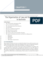 The Organisation of Law and Government in Australia: Chapter 1